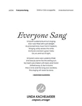 Everyone Sang SATB choral sheet music cover